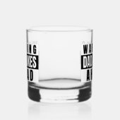 Waarschuwing pa Jokes Ahead Whisky Glas (Links)