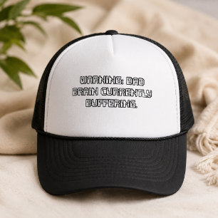 Waarschuwing Papa Brein Momenteel Aan het Bufferen Trucker Pet