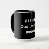 Waarschuwing! Papa gaat zo dansen Mok (Voorkant links)
