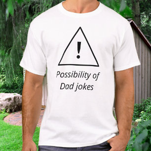 Waarschuwing Papa Grappen Humoristisch Grappig Vad T-shirt