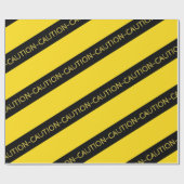 Waarschuwing Party Decor Cadeaupapier (Vlak)