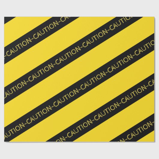 Waarschuwing Party Decor Cadeaupapier (Vlak)