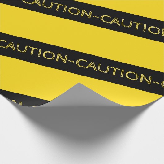 Waarschuwing Party Decor Cadeaupapier (Hoek)