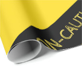 Waarschuwing Party Decor Cadeaupapier (Rol Hoek)