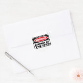 WAARSCHUWING PAS OP VOOR DE VIS STICKER (Envelop)