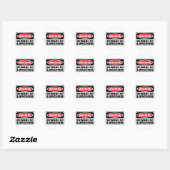 WAARSCHUWING PAS OP VOOR LURCHER STICKER (Vel)