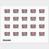 WAARSCHUWING PAS OP VOOR MIJN GROTE DEENSE STICKER (Vel)