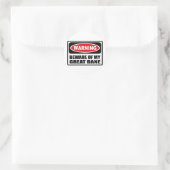 WAARSCHUWING PAS OP VOOR MIJN GROTE DEENSE STICKER (Tas)