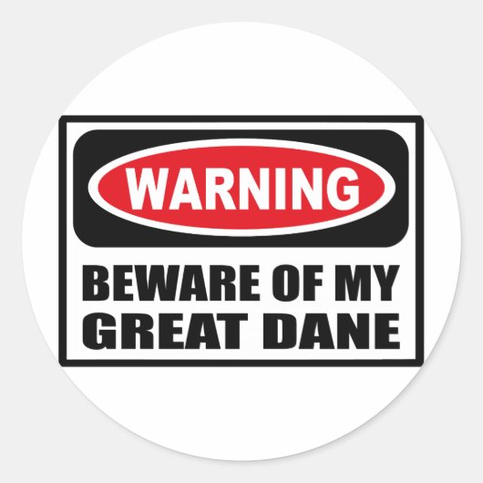 WAARSCHUWING PAS OP VOOR MIJN GROTE DEENSE STICKER (Voorkant)