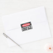 WAARSCHUWING PAS OP VOOR MIJN GROTE DEENSE STICKER (Envelop)