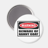 WAARSCHUWING PAS OP VOOR NANNY GEITENmagneet Magneet (Voorkant / Achterkant)