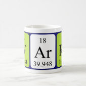 Waarschuwing periodieke lijstnaam mok (Center)