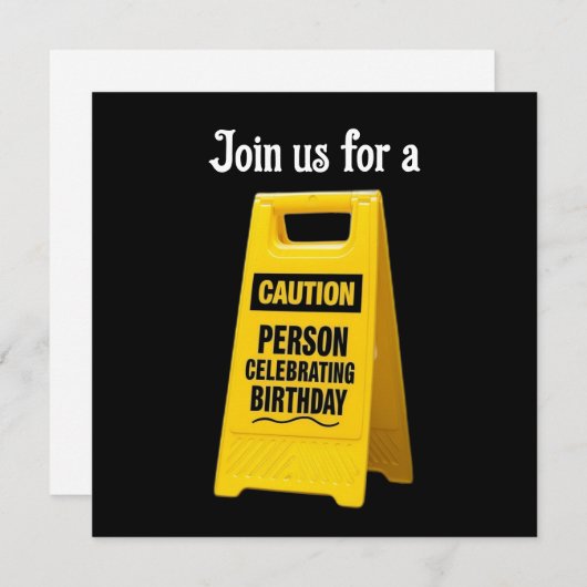 Waarschuwing persoon vieren brits met geel teken kaart (Voorkant / Achterkant)