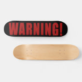 Waarschuwing Persoonlijk Skateboard (Horizontaal)