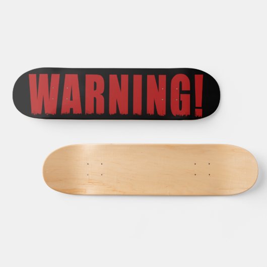Waarschuwing Persoonlijk Skateboard (Horizontaal)