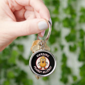 Waarschuwing Pinda Allergie Alarm Sleutelhanger (Hand)