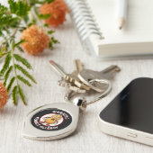 Waarschuwing Pinda-allergie Alert   Sleutelhanger (Zijkant)