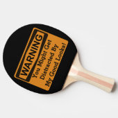 Waarschuwing Ping Pong Paddle Tafeltennisbatje (Zijkant)