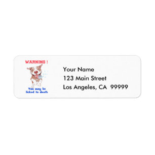 Waarschuwing Pitbull gelikt aan de dood Etiket