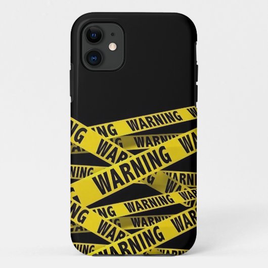 Waarschuwing plaats delict tape Case-Mate iPhone case (Achterkant)