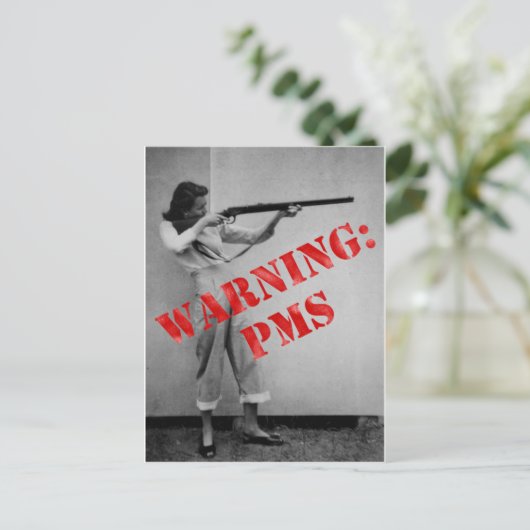 Waarschuwing: PMS Briefkaart (Staand voorkant)