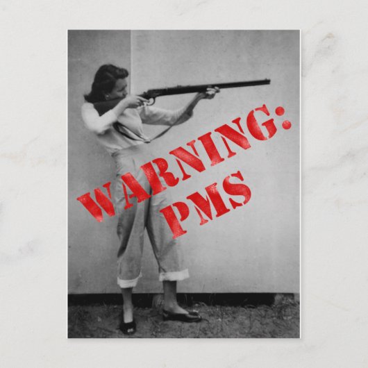 Waarschuwing: PMS Briefkaart (Voorkant)