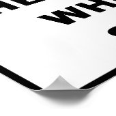 Waarschuwing poolhaai poster (Hoek)