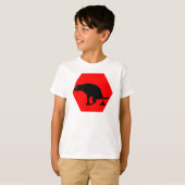 Waarschuwing Pooping Dog T-shirt (Voorkant volledig)