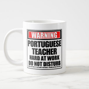 Waarschuwing Portugese leraar hard werken Grote Koffiekop