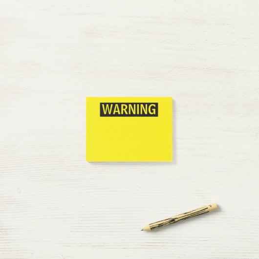 WAARSCHUWING POST-IT® NOTES (Op bureau)