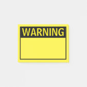 WAARSCHUWING POST-IT® NOTES (Voorkant)