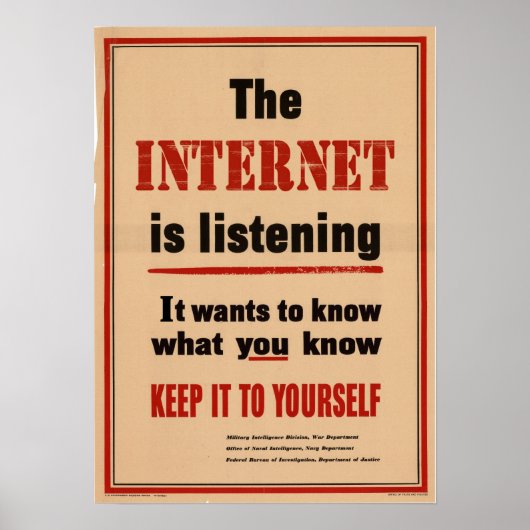 Waarschuwing! Poster (Voorkant)