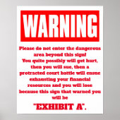 waarschuwing poster (Voorkant)