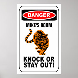 Waarschuwing poster - pas aan!