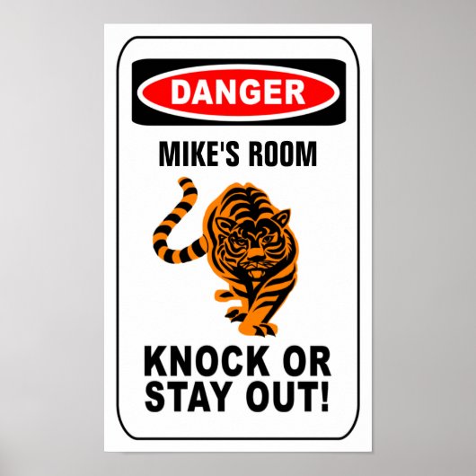 Waarschuwing poster - pas aan! (Voorkant)