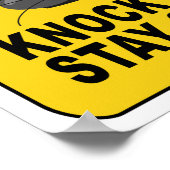 Waarschuwing poster - pas aan! (Hoek)