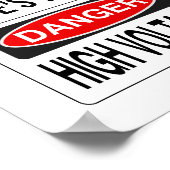 Waarschuwing poster - pas aan! (Hoek)