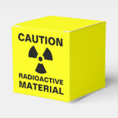 Waarschuwing Radioactief materiaal Gevaar Hallowee Bedankdoosjes (Voorkant Zijde)