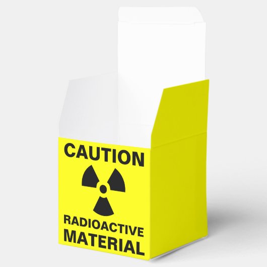 Waarschuwing Radioactief materiaal Gevaar Hallowee Bedankdoosjes (Geopend)