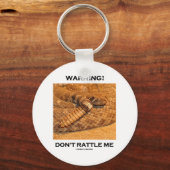 Waarschuwing! Ratel me niet (Rattlesnake) Sleutelhanger (Voorkant)