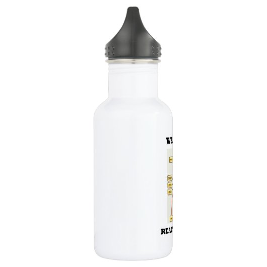 Waarschuwing! Reactor binnen (kernreactor) Waterfles (Links)