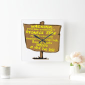 Waarschuwing Rednek Zone wordt op eigen risico doo Vierkante Klok (Huis)