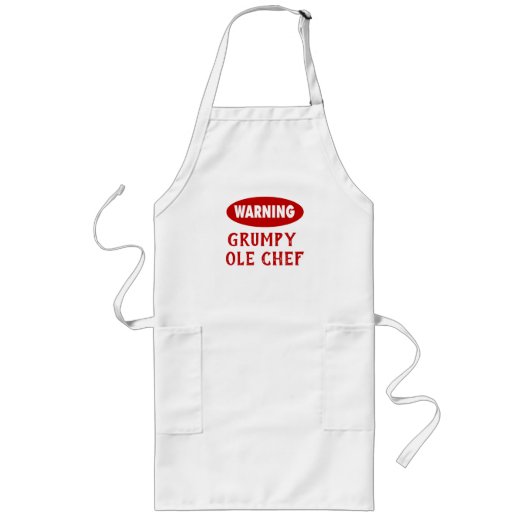  waarschuwing Reumpy Chef Schort (Voorkant)