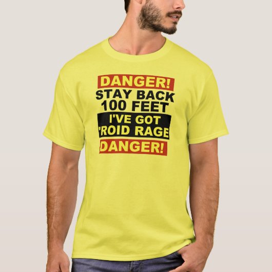 Waarschuwing roid Rage T-shirt (Voorkant)