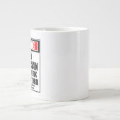 Waarschuwing röntgentechnicus hard op het werk grote koffiekop (Voorkant)