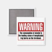 WAARSCHUWING: Rugburns Magneet (Voorkant / Achterkant)