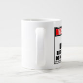 Waarschuwing RV-driver op het werk stoort niet Grote Koffiekop (Achterkant)