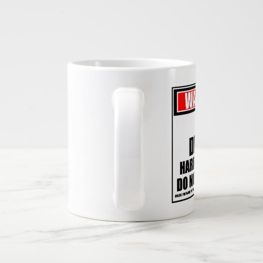 Waarschuwing RV-driver op het werk stoort niet Grote Koffiekop (Achterkant)