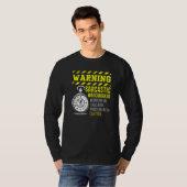 Waarschuwing Sarcastic Watchmaker Watchmaking Cloc T-shirt (Voorkant volledig)