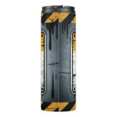 Waarschuwing: sarcastisch, voorzichtig aanpakken thermosbeker (Achterkant)